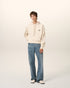 AMI PARIS Beige Cotton Hoodie Ami Signature Unisex Apparel